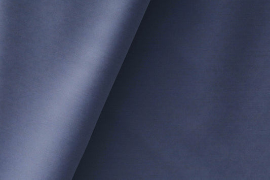 Super 100’s Extrafine Merino Wool Poly-Wool Suiting by Adlantino – Steel Blue Modern Tailoring Fabric for Men.