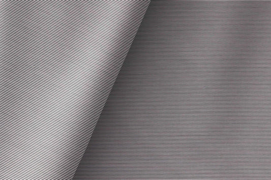 Black White Lining Micro Superfine Giza Cotton by Tessitura Monti