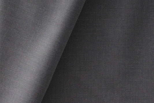 Deep Graphite Super 140’s Ultrafine Wool Rich Suiting Fabric