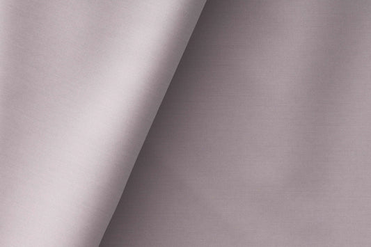 "Alpaca Super 110’s Extrafine Merino Wool Silver Grey Plain Suiting by Adlantino"