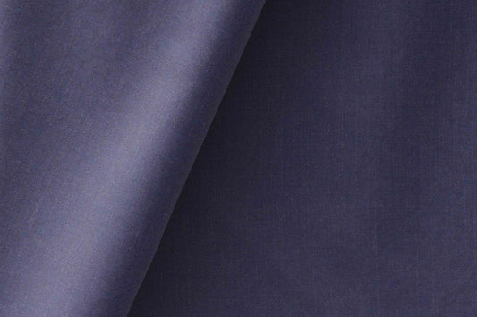 Rich Midnight Blue Extrafine Merino Poly-Wool Suiting Fabric