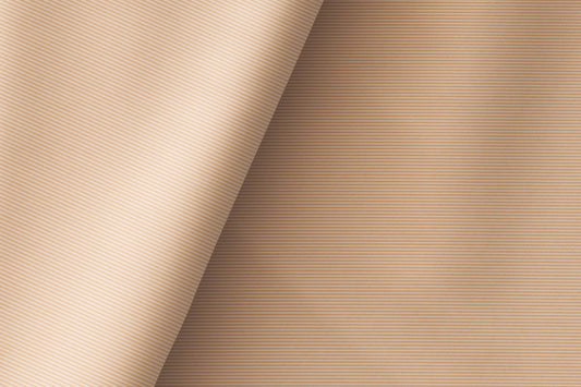 Warm Beige Lining Micro Structure Superfine Giza Cotton by Tessitura Monti