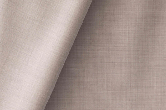 Elegant Beige Super 130’s Australian Merino Wool Rich Poly Wool Suiting Fabric