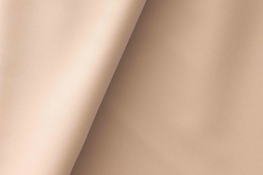Nude Beige Mold Stretch High Density Giza Cotton Lycra Lining Fabric for Modern Menswear