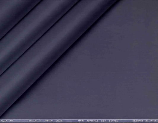 Slate Blue Superfine Giza Cotton Super 70’s Regal by Tessitura Monti