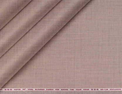 "CRIST Super 90’s Wool Blended Taupe Lining Suiting – All-Season Wear"