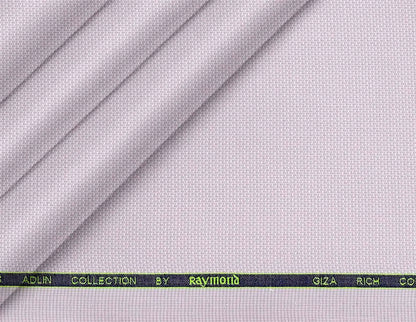 Ross Adlin Collection by Raymond – Giza Rich Cotton Textured Shirting Fabric in Soft Lilac