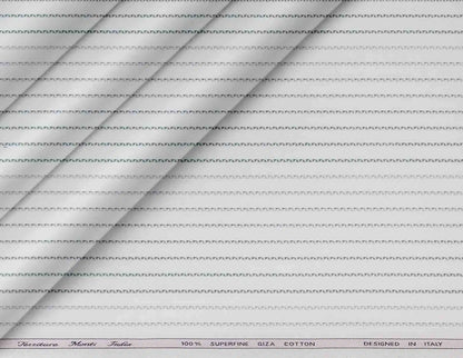 Superfine Giza Cotton Lining Herringbone Stripe Shirting – Tessitura Monti India