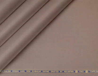 Warm Sand Super 130’s Australian Merino Wool Poly Wool Suiting Fabric
