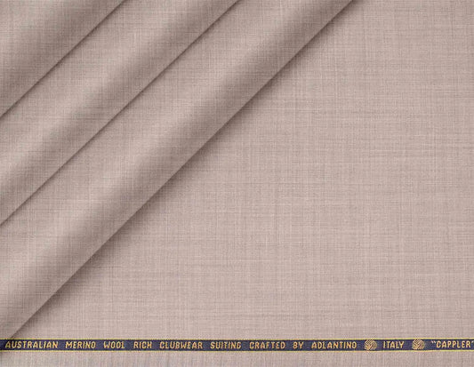 Elegant Beige Super 130’s Australian Merino Wool Rich Poly Wool Suiting Fabric