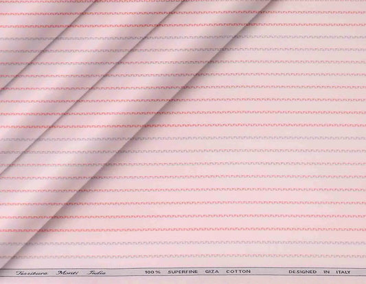Superfine Giza Cotton Lining Herringbone Stripe Shirting – Tessitura Monti India