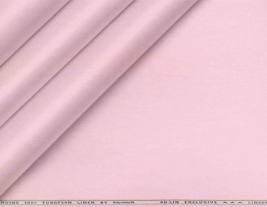 Premium Poly Wool Plain Micro-Texture Shirting Fabric – Soft Pastel Pink Elegance