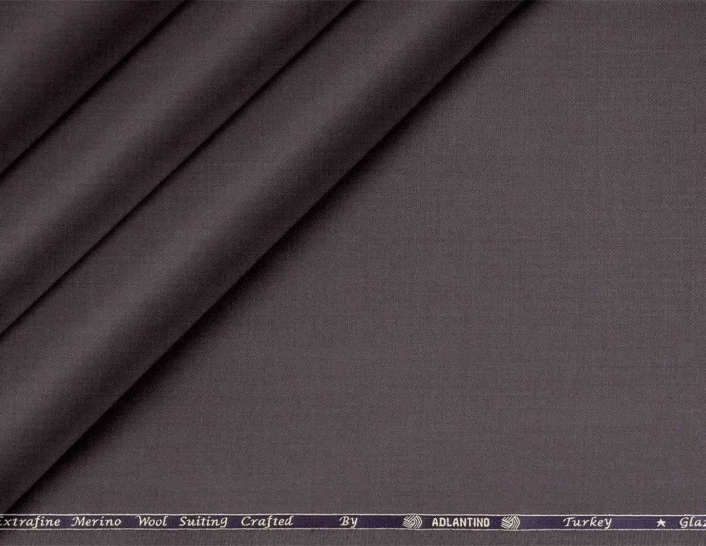Super 130’s Extrafine Merino Wool Poly-Wool Suiting by Adlantino – Taupe Brown Contemporary Tailoring Fabric for Men.