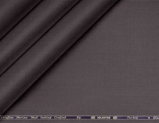 Super 130’s Extrafine Merino Wool Poly-Wool Suiting by Adlantino – Taupe Brown Contemporary Tailoring Fabric for Men.