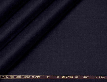 Premium Super 130's Wool Rich Milled Suiting – Plain Micro Structure for Modern Menswear
