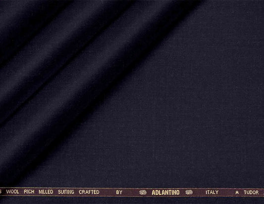 Premium Super 130's Wool Rich Milled Suiting – Plain Micro Structure for Modern Menswear