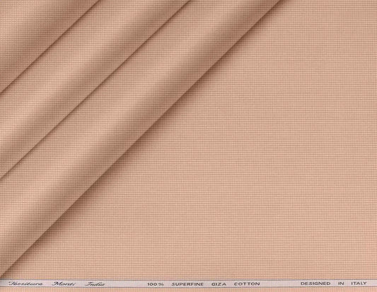 Peach Micro Dot Superfine Giza Cotton by Tessitura Monti