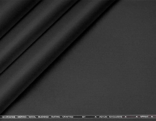 Graphite Grey Super 90’s Extrafine Merino Poly Wool Micro Suiting Fabric for Modern Menswear