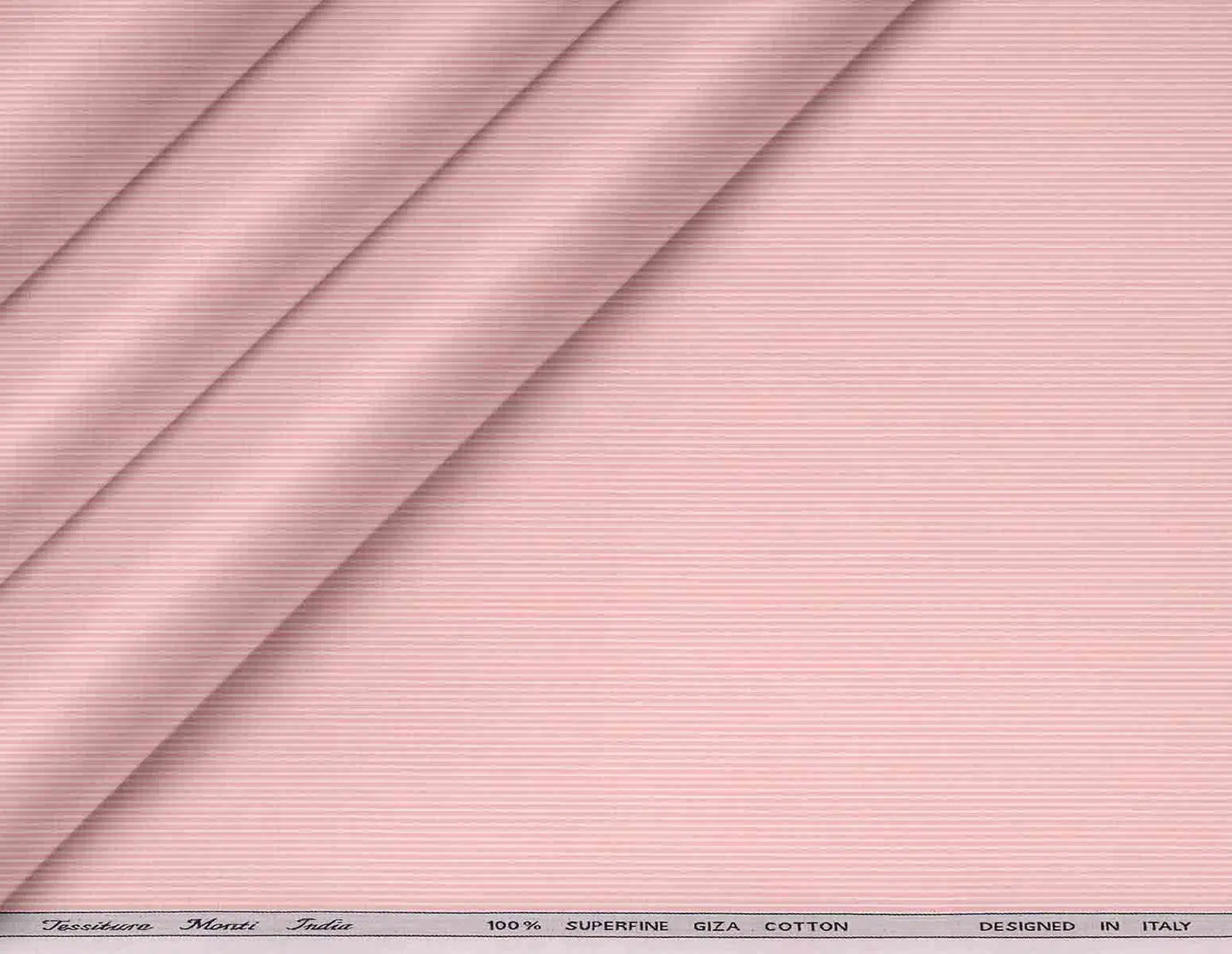 Blush Pink Lining Micro Structure Superfine Giza Cotton by Tessitura Monti
