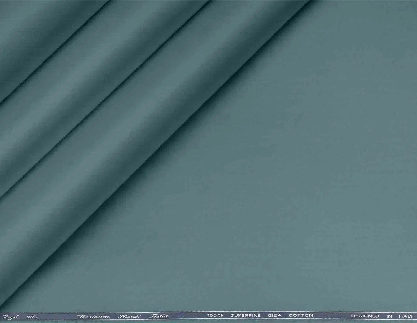 Teal Superfine Giza Cotton Super 70’s Regal by Tessitura Monti