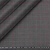 Chic Fine Merino Wool Polyester Blend Prince of Wales Checks Suiting