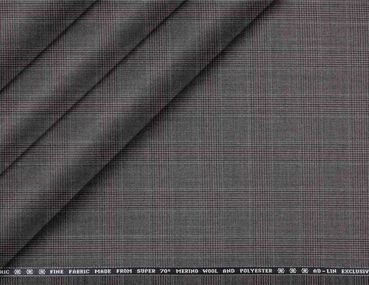 Chic Fine Merino Wool Polyester Blend Prince of Wales Checks Suiting