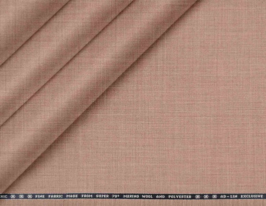 Chic Fine Merino Wool Polyester Blend Micro Plain Suiting