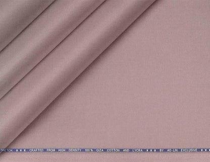 Dusty Rose Mold Stretch High Density Giza Cotton Lycra Lining Fabric for Modern Menswear
