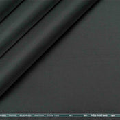 Adlantino Super 90’s Extrafine Merino Poly Wool Smoke Grey Plain Micro Suiting Fabric for Jodhpuris, Jackets, Suits & Trousers