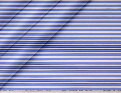 Super Ply 120’s Lining Stripe Shirting – Tessitura Monti India, Superfine Giza Cotton