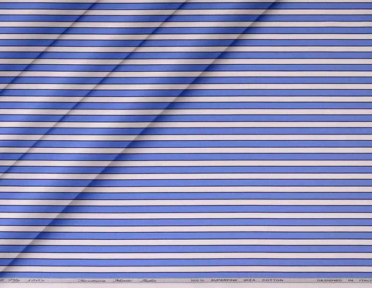Super Ply 120’s Lining Stripe Shirting – Tessitura Monti India, Superfine Giza Cotton