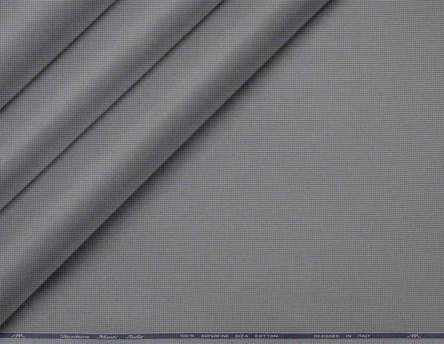 Steel Grey Micro Dot Tessitura Monti Giza Cotton Lining Fabric
