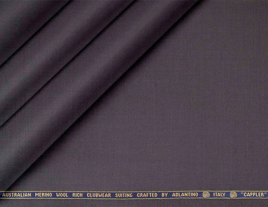 Charcoal Grey Super 130’s Australian Merino Wool Rich Poly Wool Suiting Fabric