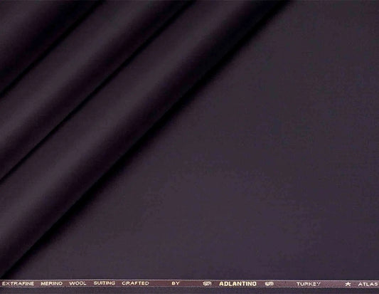 Charcoal Black Super 100’s Extrafine Merino Wool Poly-Wool Suiting Fabric for Modern Mensweartest