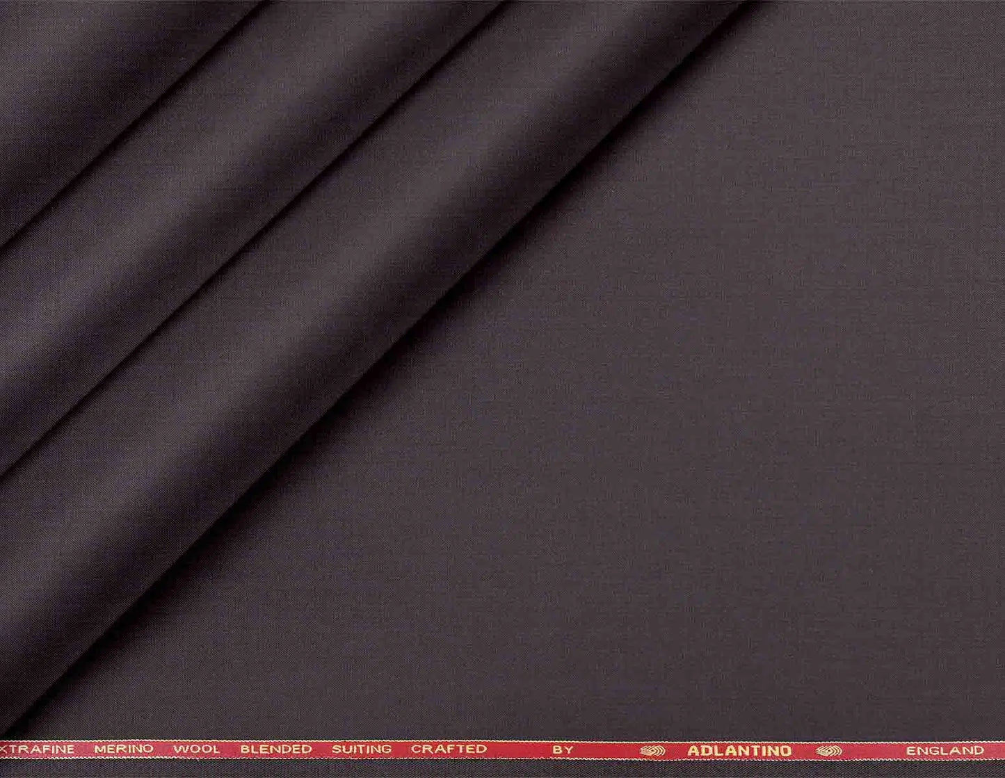 Adlantino Super 90’s Extrafine Merino Poly Wool Charcoal Grey Plain Micro Suiting Fabric for Jodhpuris, Jackets, Suits & Trousers