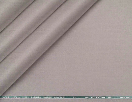 Sand Beige Super 90’s Poly Wool Suiting Fabric by Adlantino for Jodhpuri Suits, Jackets and Trousers.