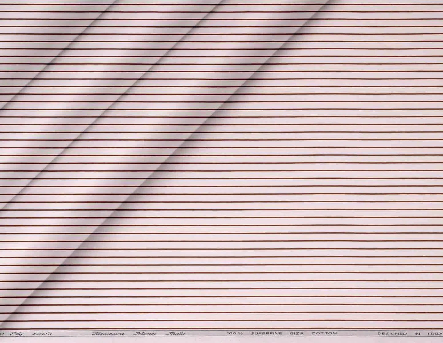 Super Ply 120’s Lining Stripe Shirting – Tessitura Monti India, Superfine Giza Cotton
