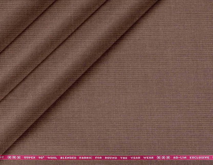 "CRIST Super 90’s Wool Blended Brown Lining Suiting – All-Season Wear"