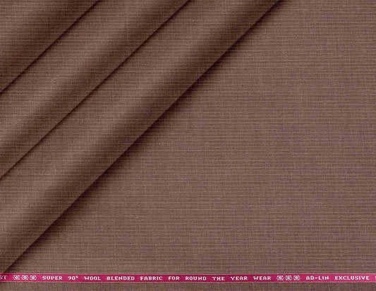 "CRIST Super 90’s Wool Blended Brown Lining Suiting – All-Season Wear"