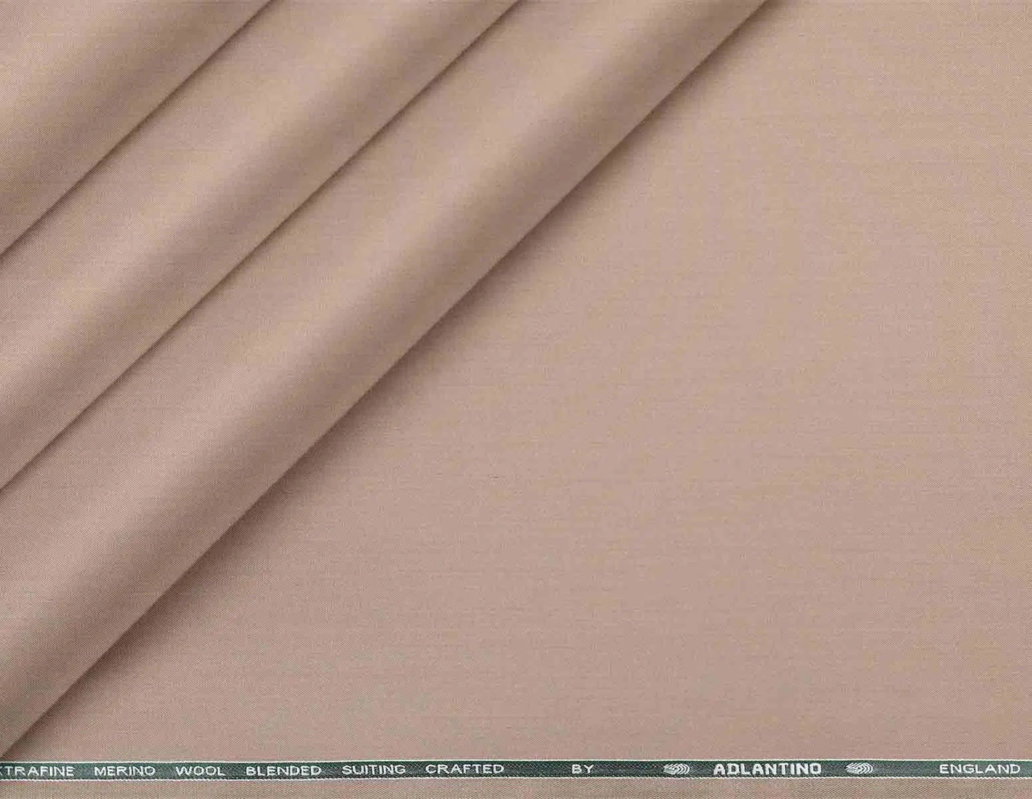 Camel Beige Super 90’s Poly Wool Suiting Fabric by Adlantino for Jodhpuri Suits, Jackets and Trousers.