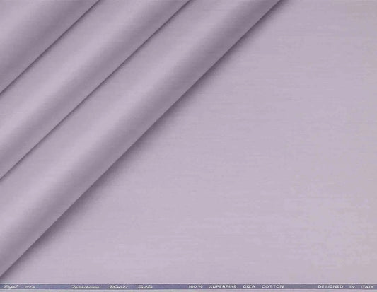 Lilac Grey Superfine Giza Cotton Super 70’s Regal by Tessitura Monti