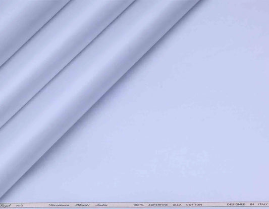 Ice Blue Superfine Giza Cotton Super 70’s Regal by Tessitura Monti