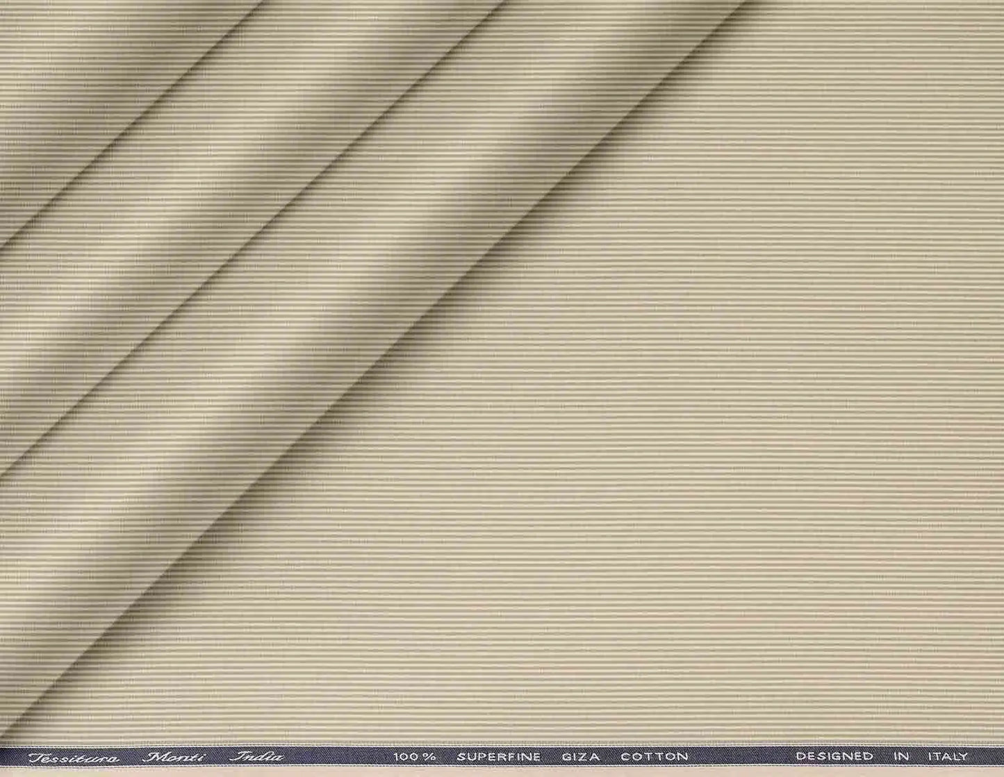 Sand Beige Lining Micro Superfine Giza Cotton by Tessitura Monti