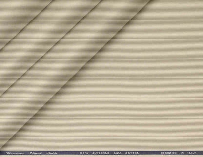 Sand Beige Lining Micro Superfine Giza Cotton by Tessitura Monti