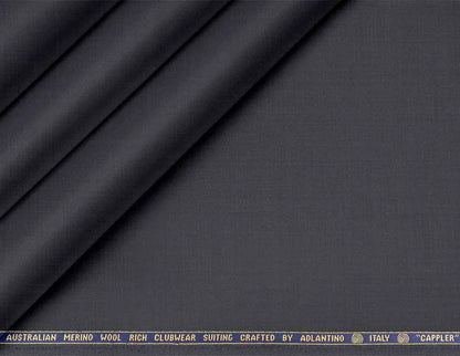 Midnight Steel Poly Wool Super 130’s Australian Merino Wool-Rich Clubwear Suiting