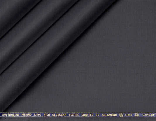 Midnight Steel Poly Wool Super 130’s Australian Merino Wool-Rich Clubwear Suiting