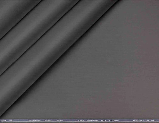 Charcoal Grey Superfine Giza Cotton Super 70’s Regal by Tessitura Monti