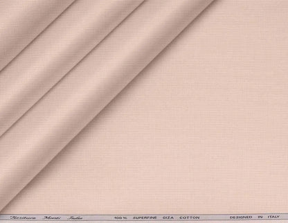 Nude Peach Micro Dot Superfine Giza Cotton by Tessitura Monti