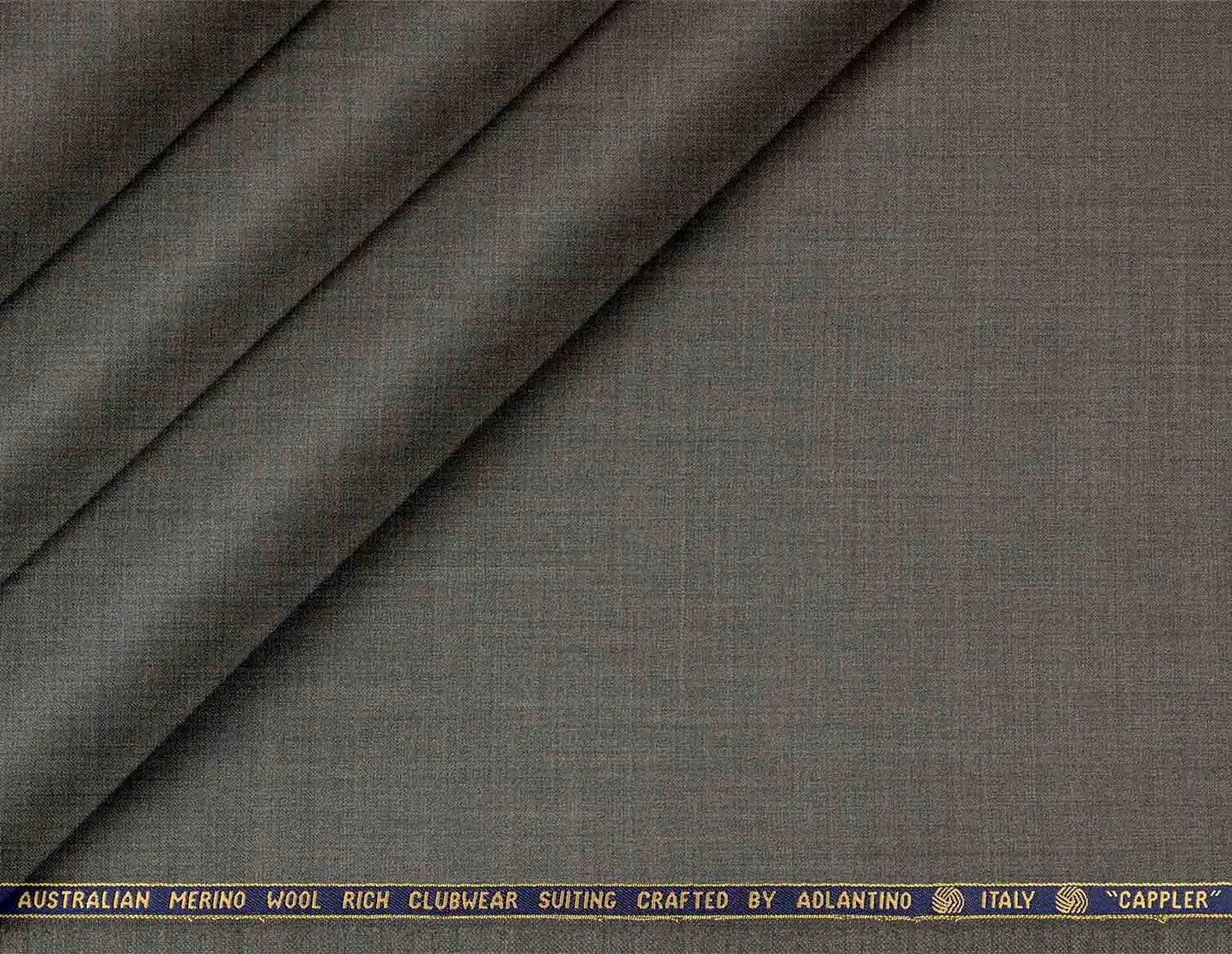 Premium Super 130’s Australian Merino Wool-Rich Poly Wool Suiting – Plain Micro Structure, Charcoal Grey