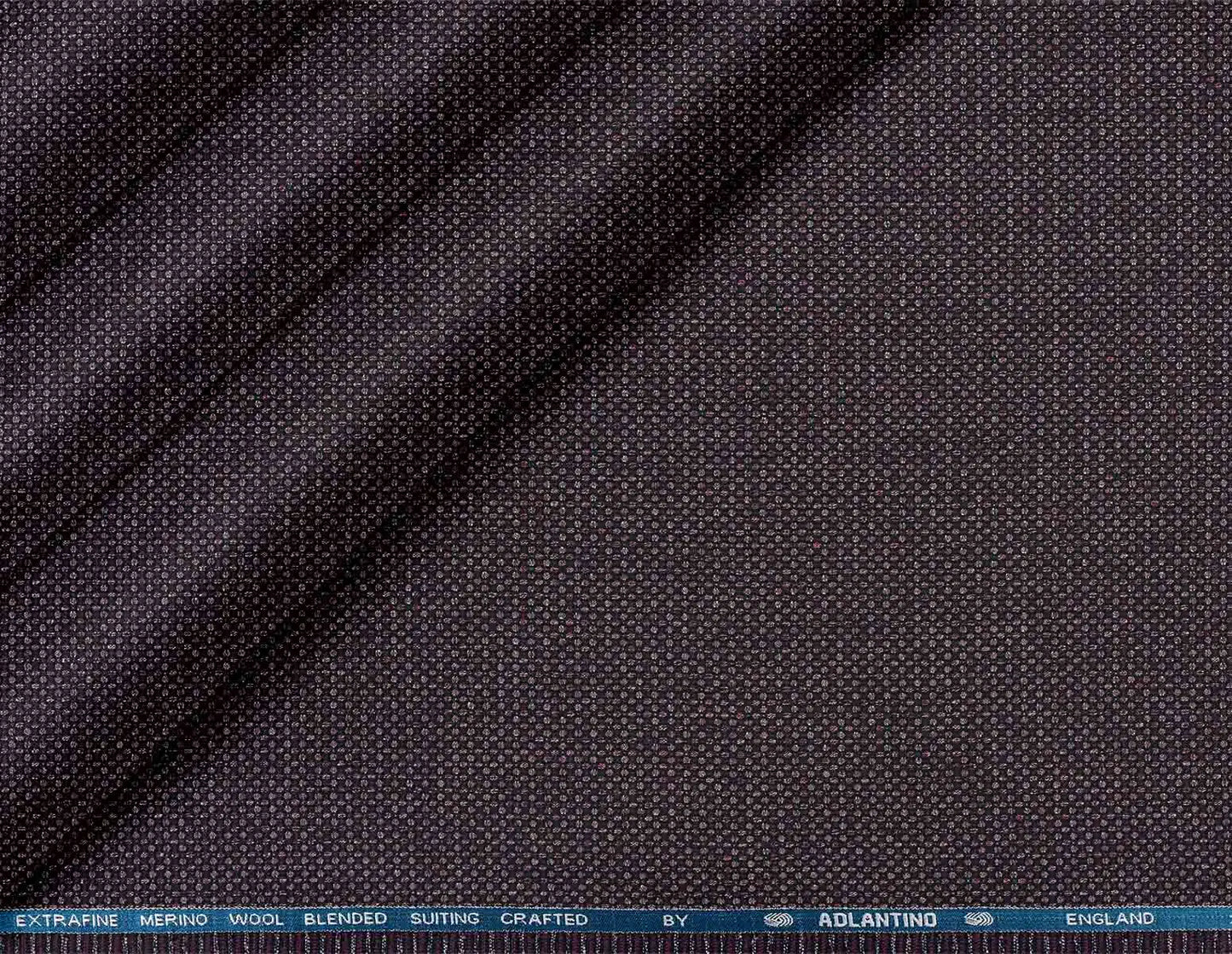 Plum Textured Micro-Weave Poly Wool Suiting Fabric for Jodhpuris, Koti, Jackets, Suits & Pants.